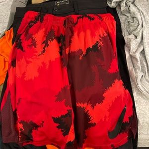 Red Nike dry fit shorts